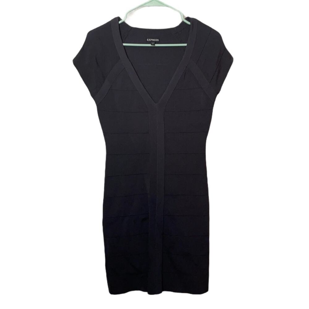 Express bodycon gray dress size medium